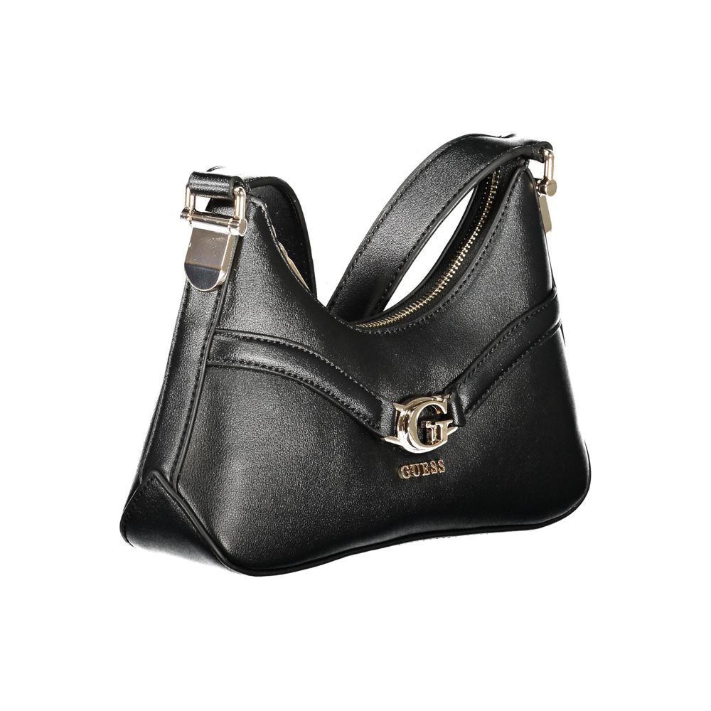 Guess Jeans Nero Poliuretano Women Shoulder Bag - Image 3
