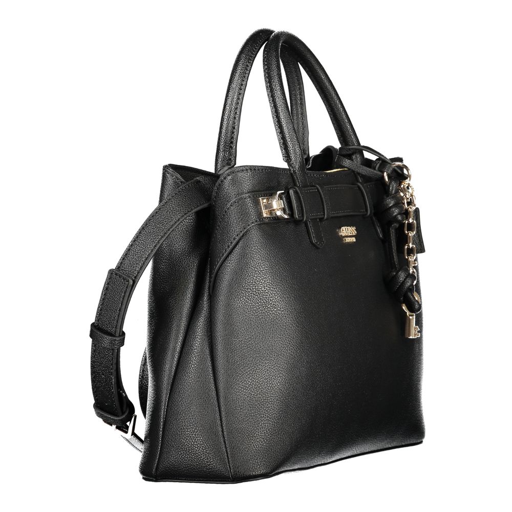 Guess Jeans Black Polyurethane Women's Handbag - Image 3