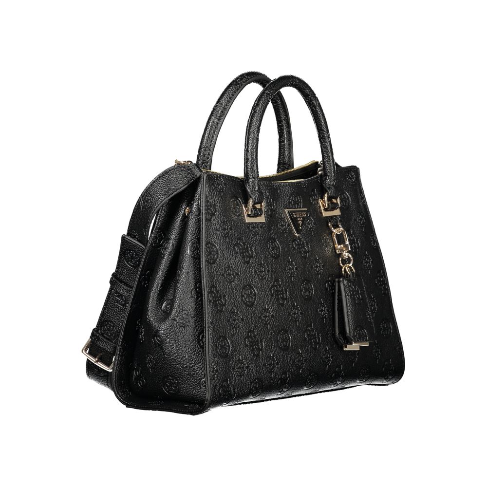 Guess Jeans Black Polyurethane Women's Handbag - Image 3