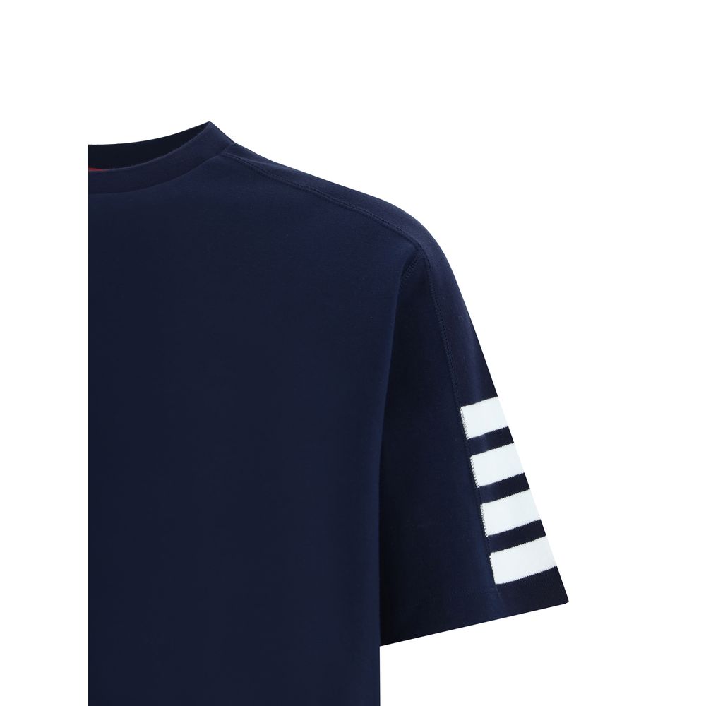 Thom Browne Blue Cotton T-Shirt - Image 3