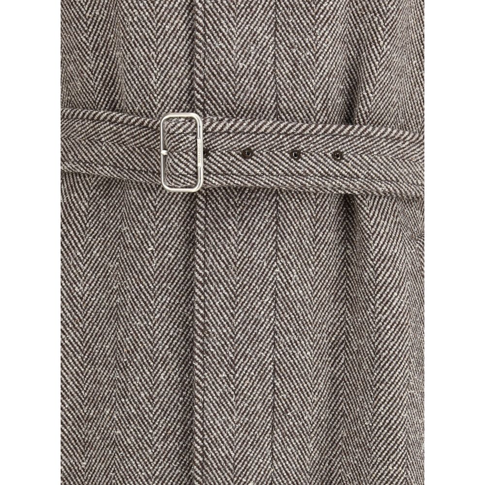 Ferragamo Beige Wool Coat - Image 3