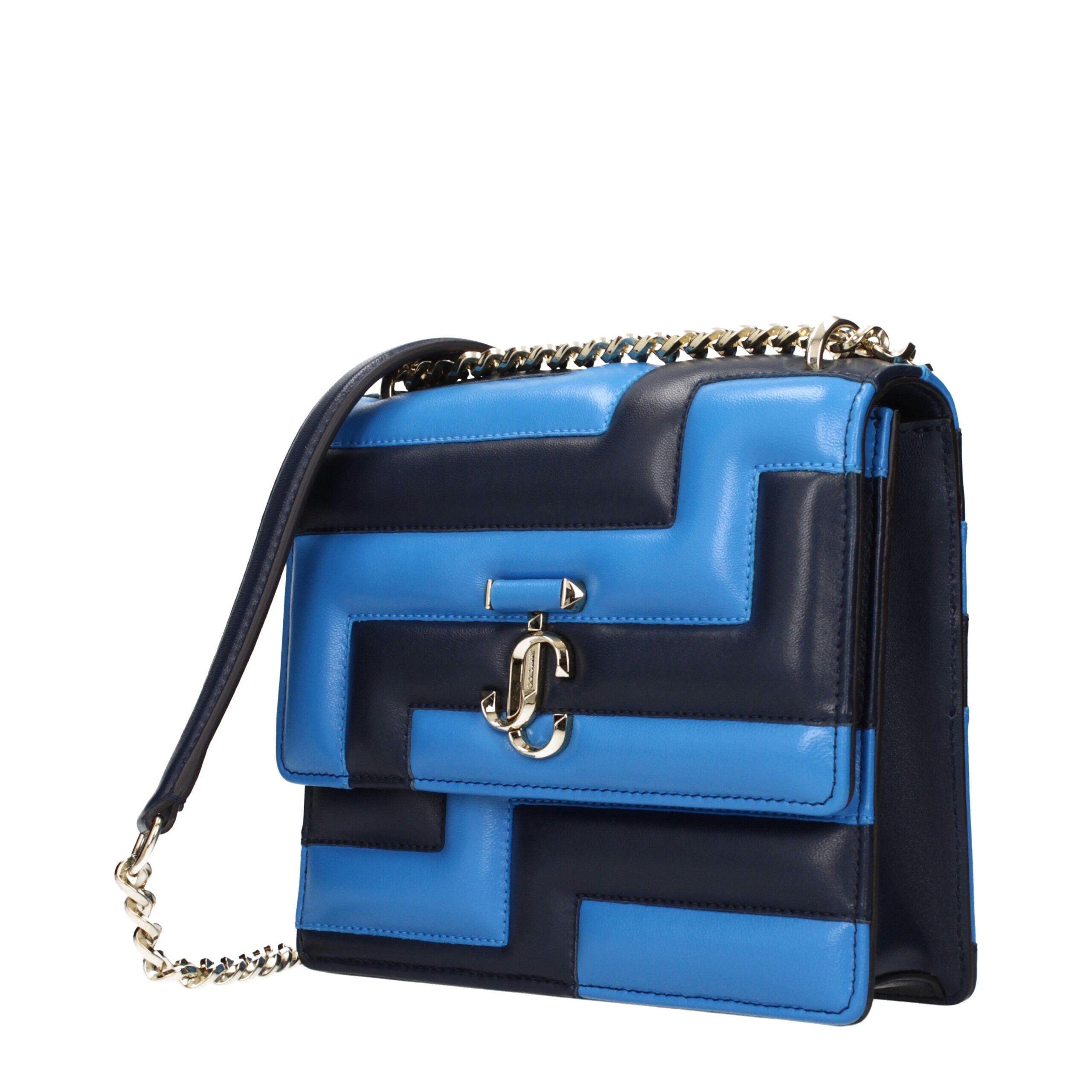 Jimmy Choo Blue Leather Shoulder Bag - Image 2