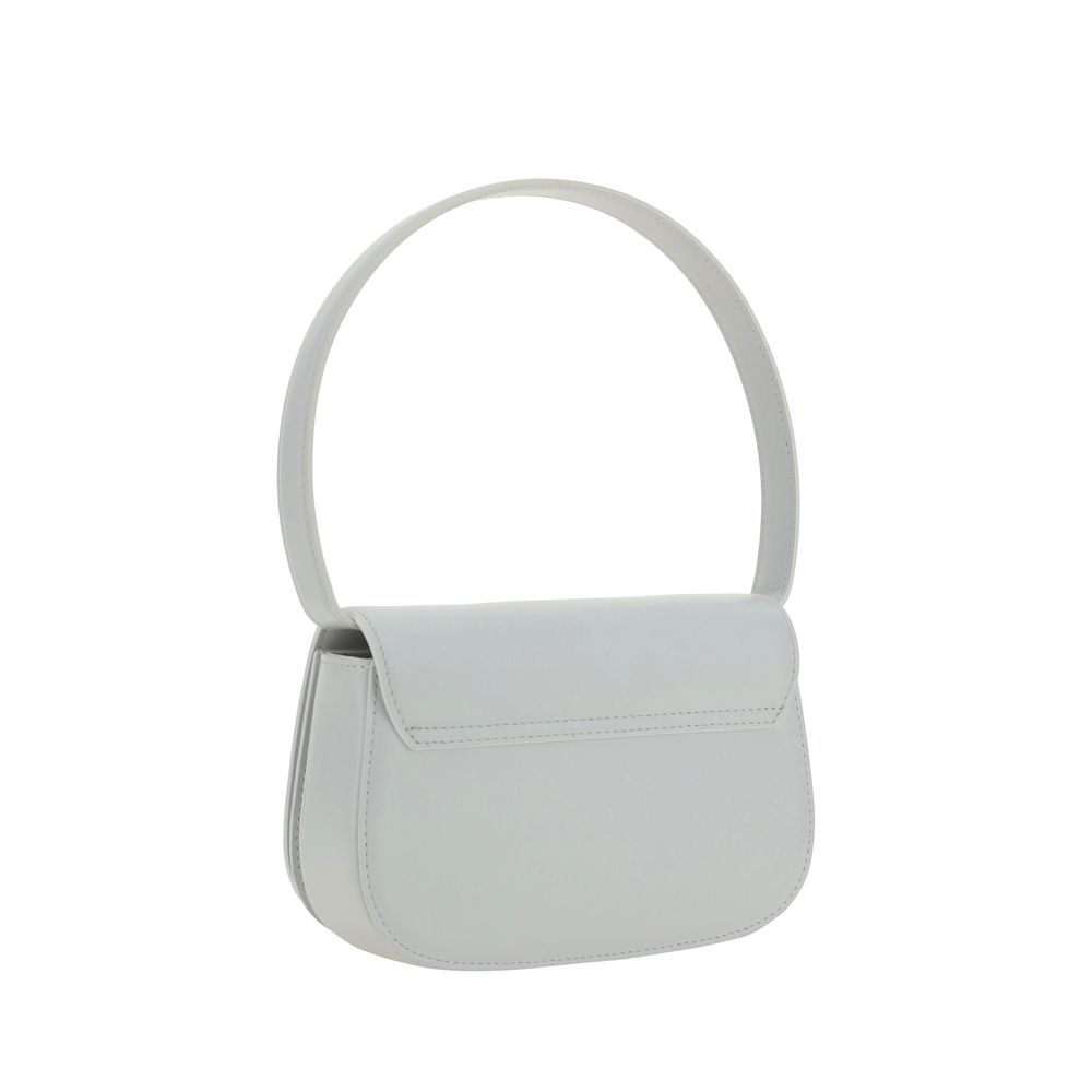 Diesel White Calf Leather Bos Taurus Shoulder Bag - Image 3