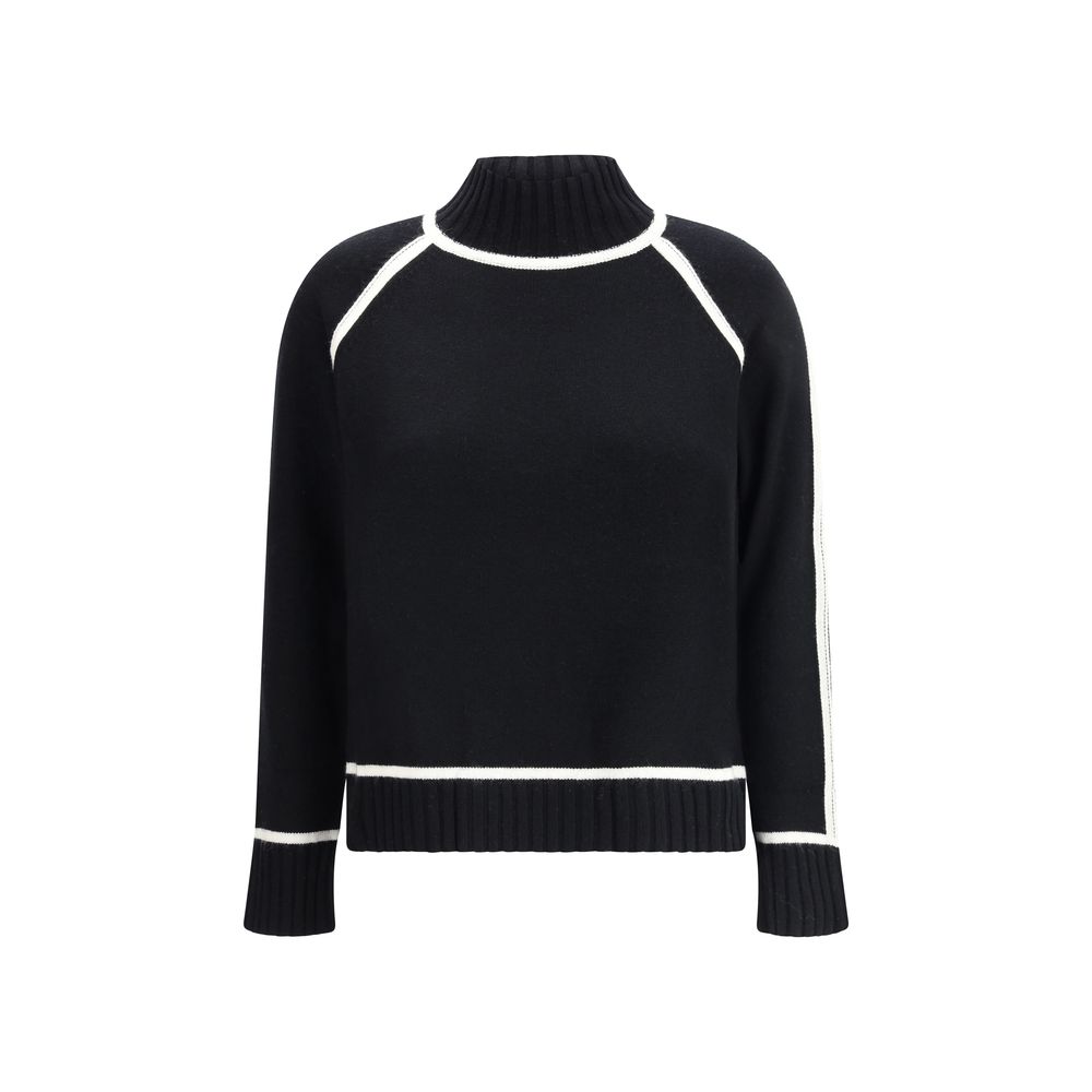 Max Mara Black Wool Turtleneck