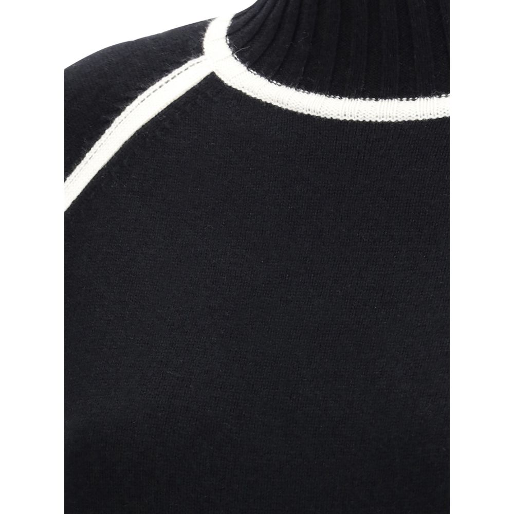 Max Mara Black Wool Turtleneck - Image 3
