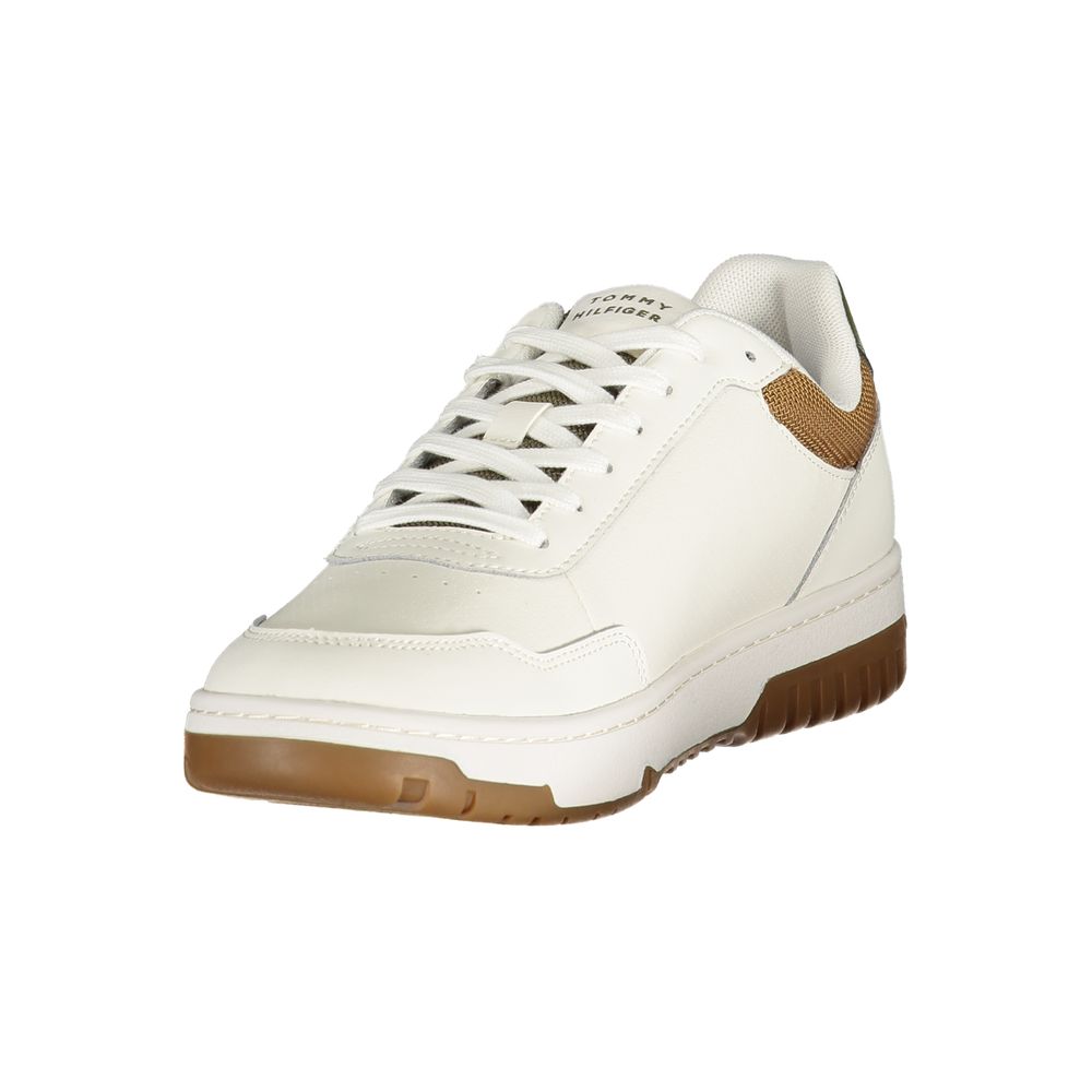 Tommy Hilfiger White Leather Men Sneaker - Image 3