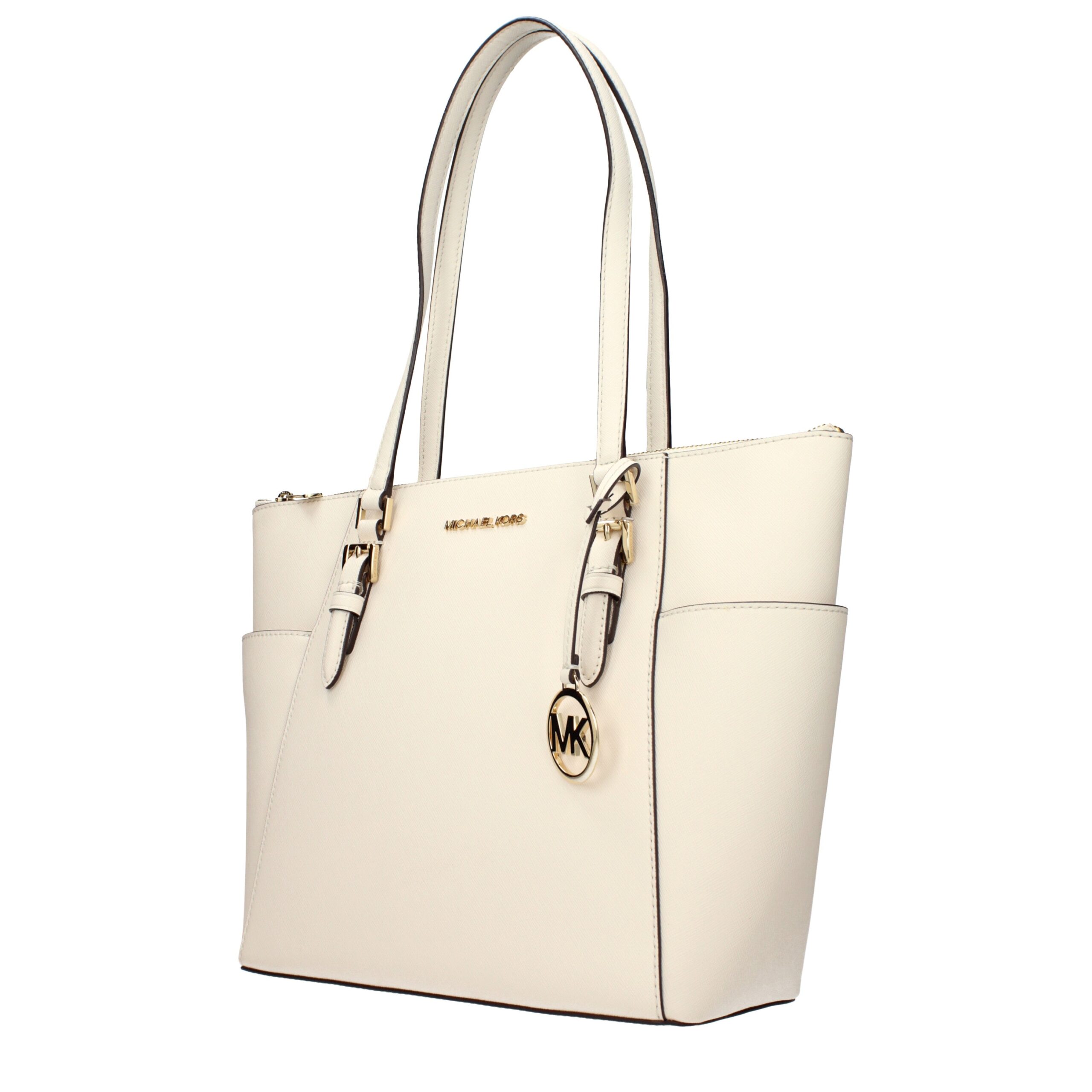 Michael Kors Beige Leather Shoulder Bag - Image 2