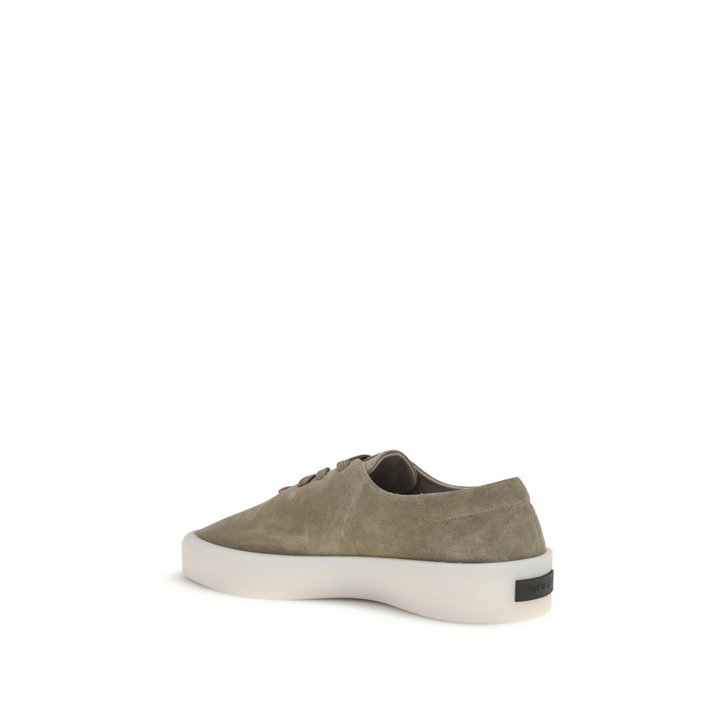 Fear Of God Beige Leather Low Top Sneakers - Image 3