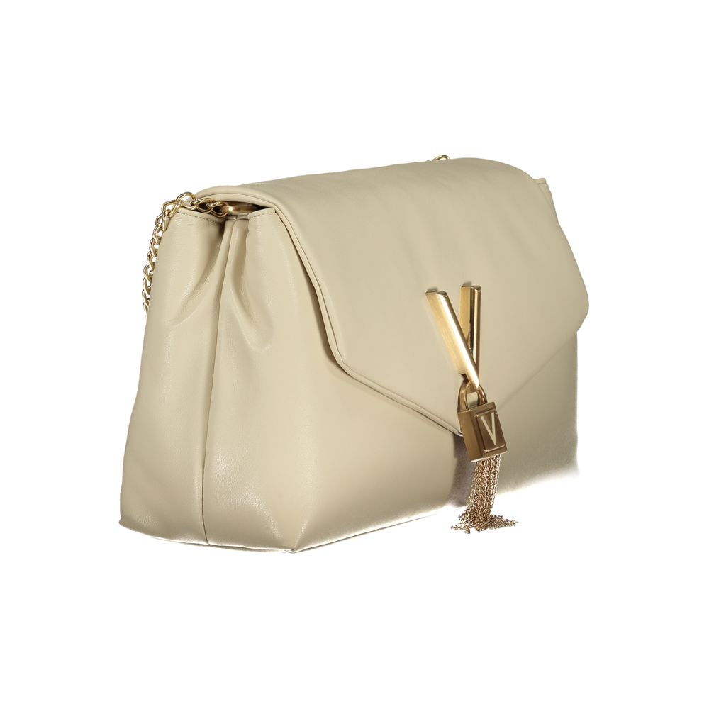 Mario Valentino Beige Polyurethane Women Handbag - Image 3