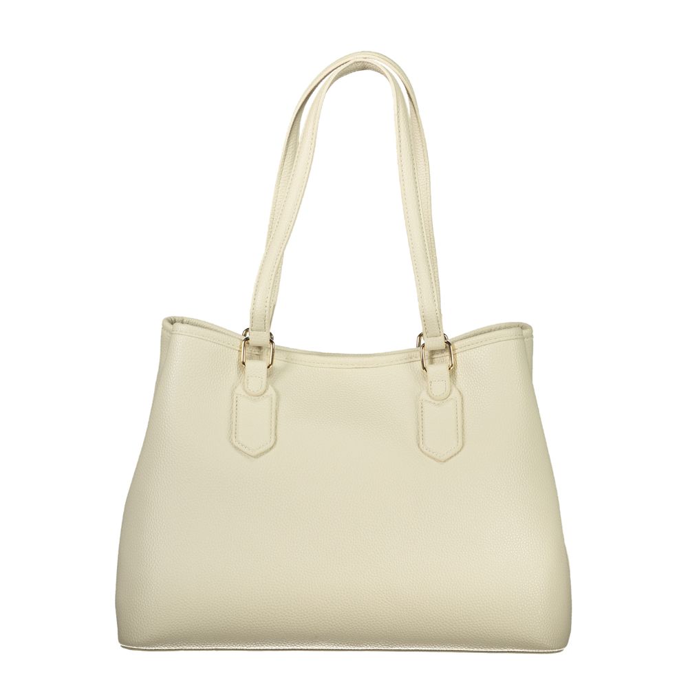 Mario Valentino Beige Polyurethane Women Handbag - Image 2