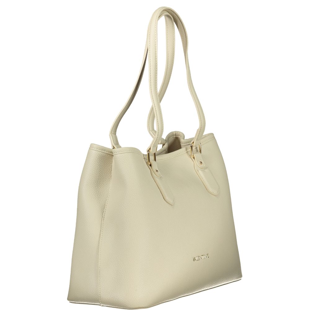 Mario Valentino Beige Polyurethane Women Handbag - Image 3