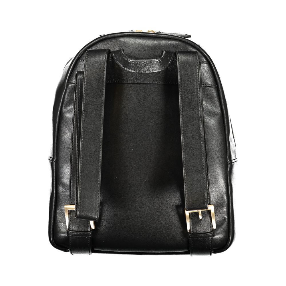 Mario Valentino Black Polyurethane Women Backpack - Image 2