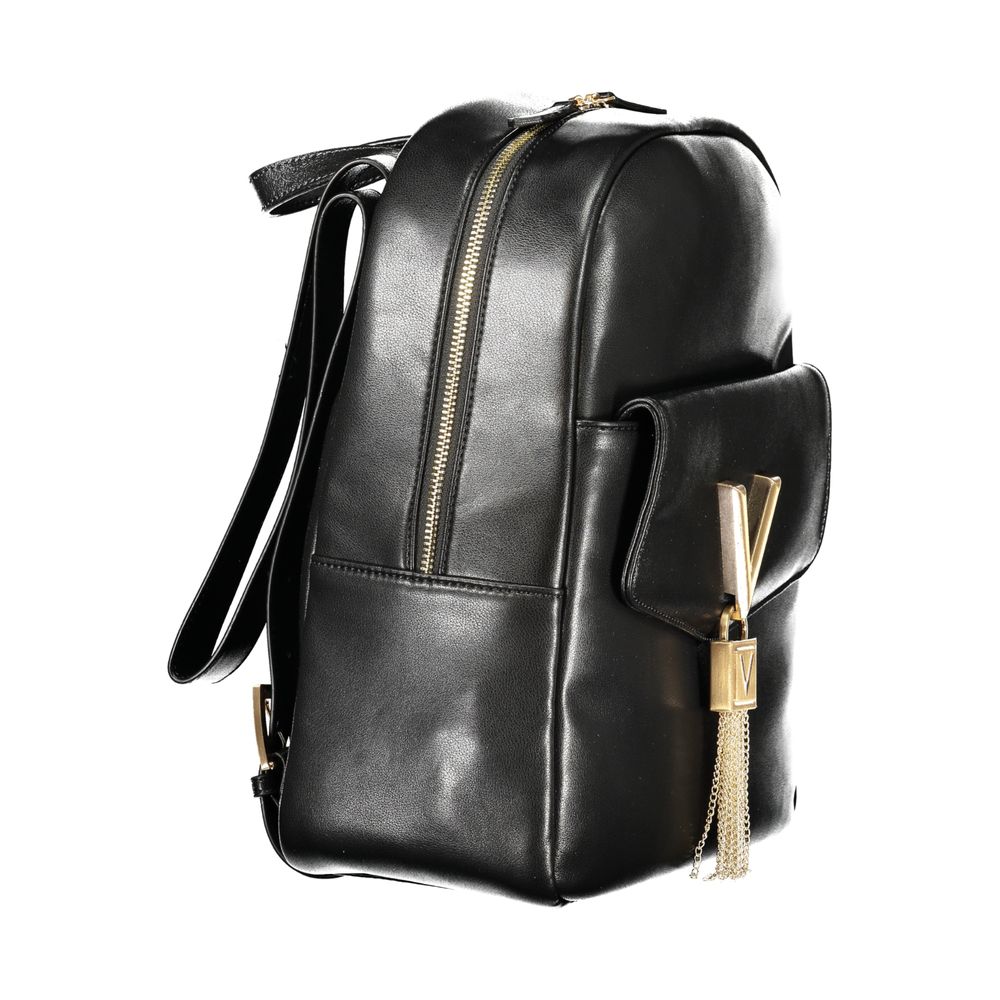 Mario Valentino Black Polyurethane Women Backpack - Image 3