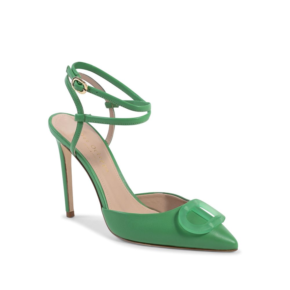 Dee Ocleppo Green Leather Pumps - Image 2