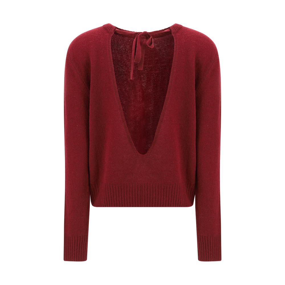Marni Bordeaux Cashmere Cashmere Sweater - Image 2