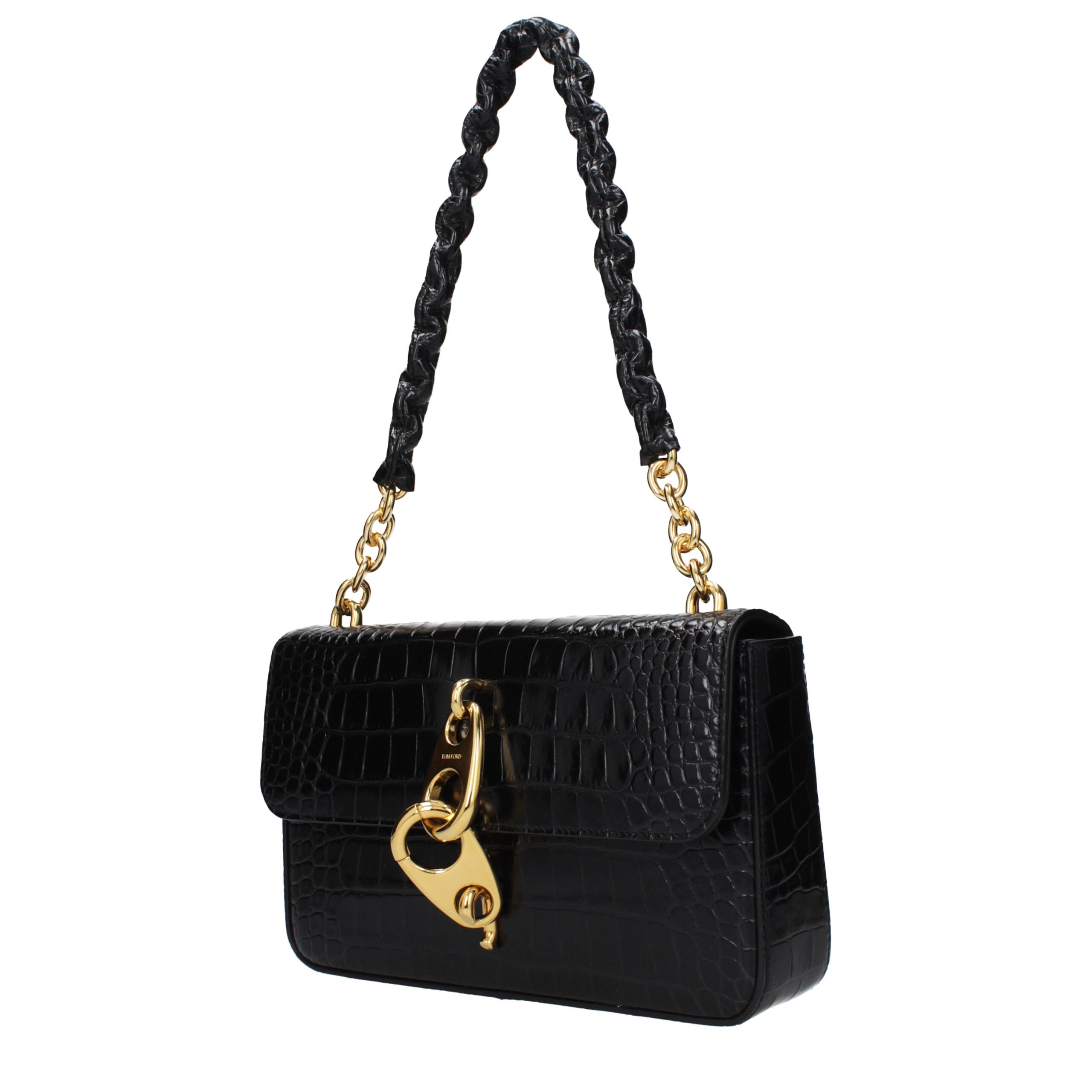 Tom Ford Black Leather Shoulder Bag - Image 2