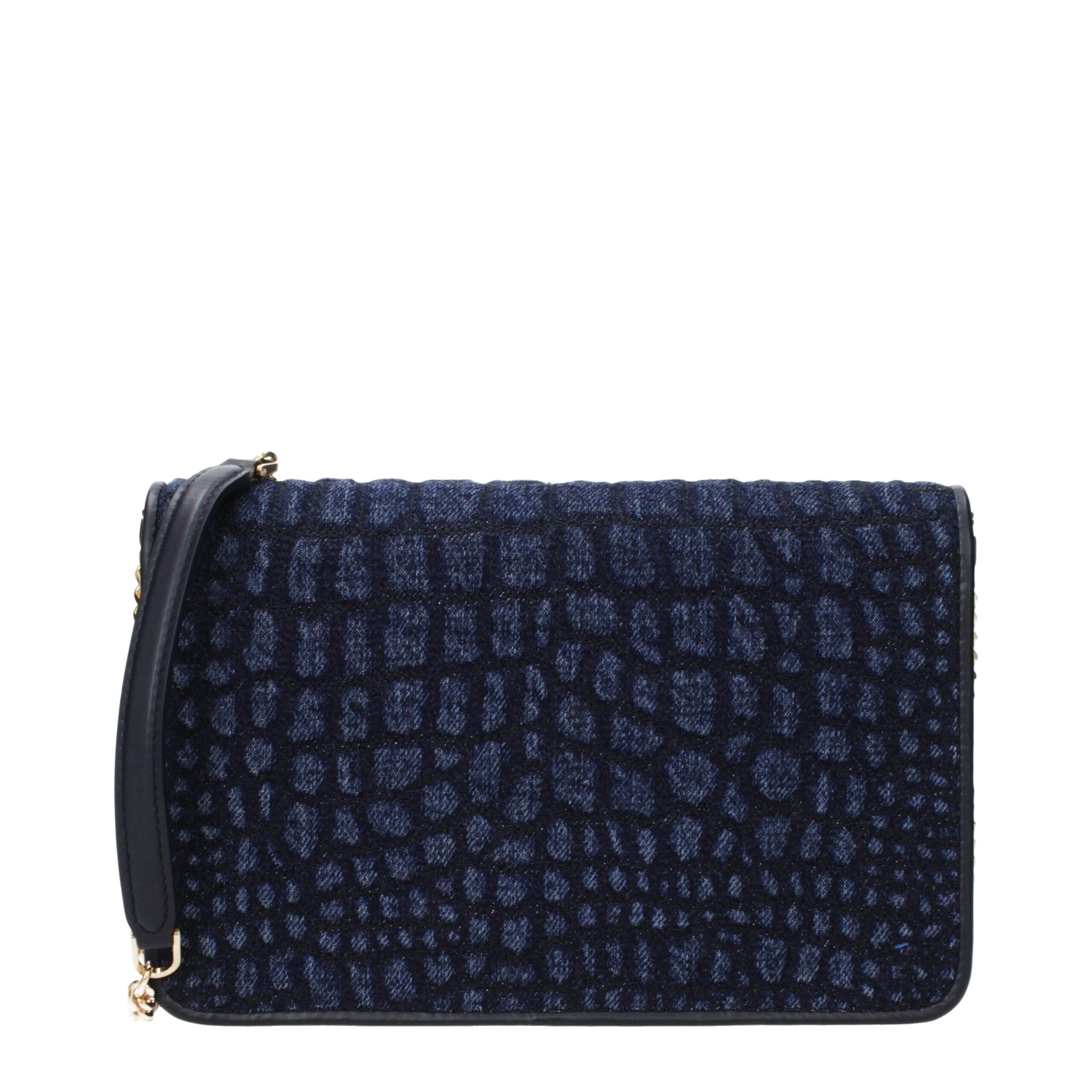 Tom Ford Blue Fabric Clutch Bag - Image 3