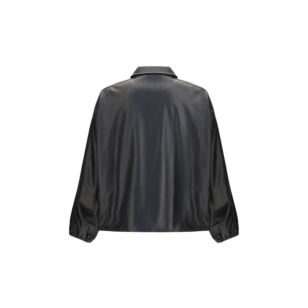 Diesel Black Polyester Biker Jacket - Image 2