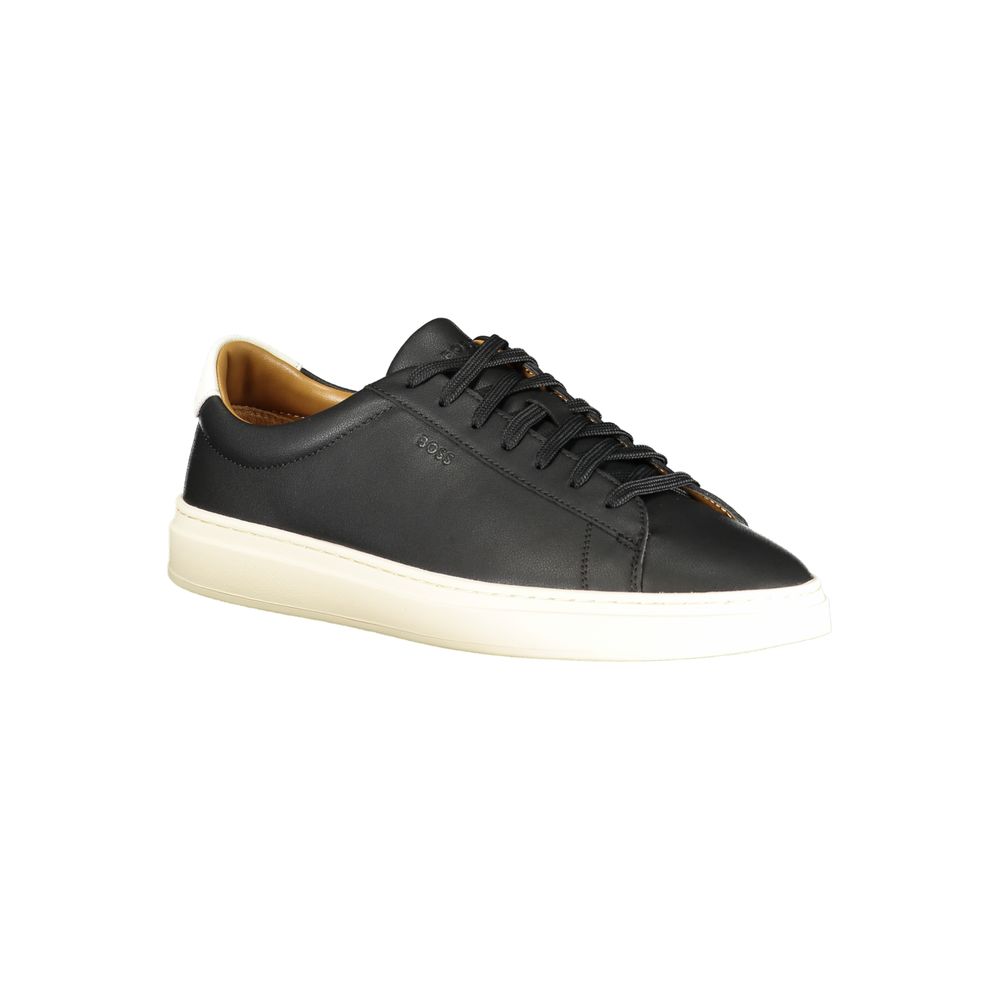 Hugo Boss Black Leather Men Sneaker - Image 2