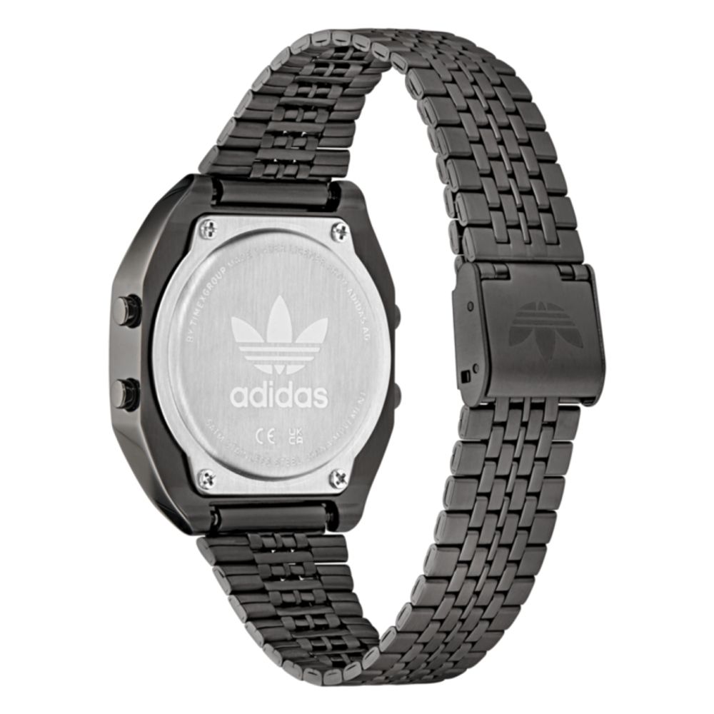 Adidas Black Stainless Steel Digital Watch - Image 3