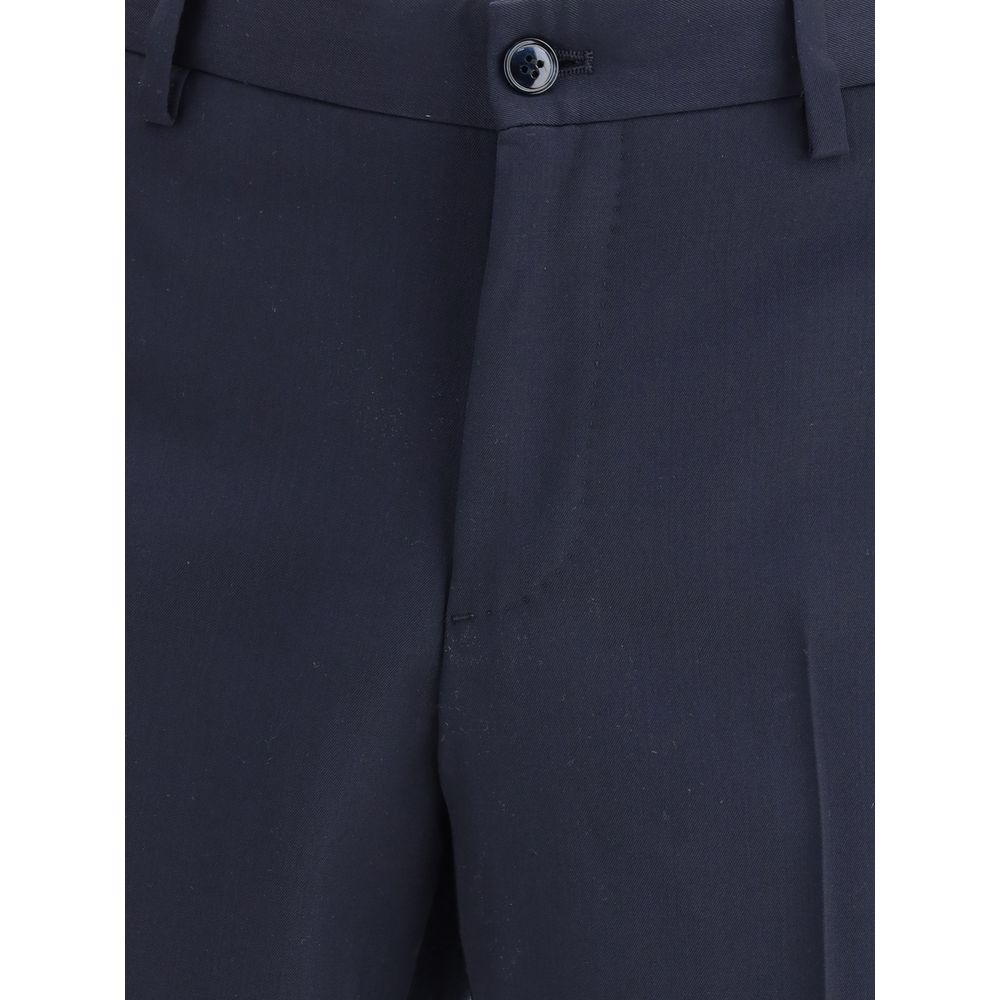 Giorgio Armani Blue Fleece Wool Two-Piece Suit - Image 3