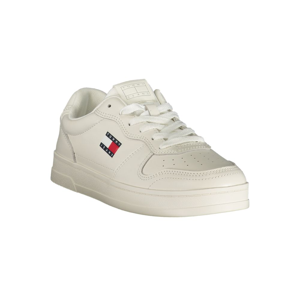 Tommy Hilfiger White Leather Women Sneaker - Image 2
