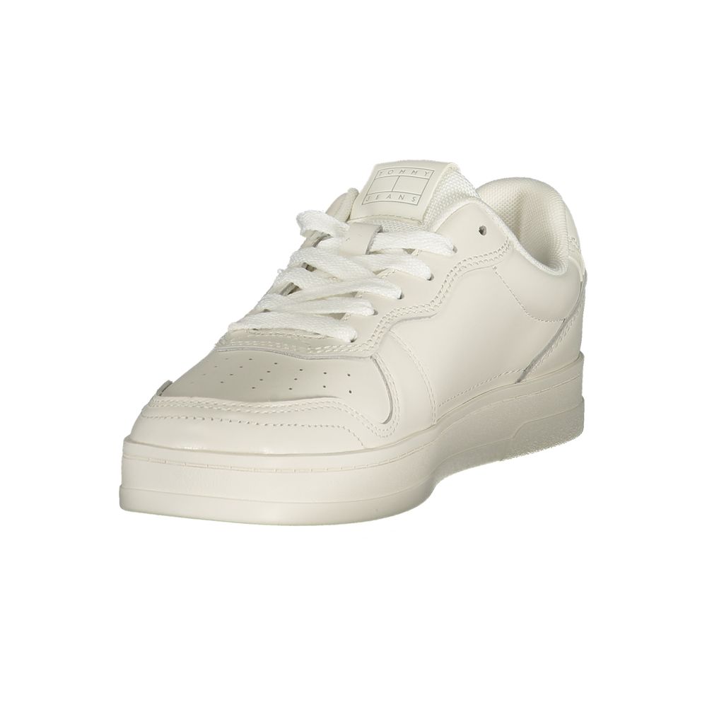 Tommy Hilfiger White Leather Women Sneaker - Image 3