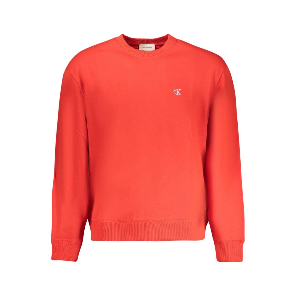 Calvin Klein Red Cotton Men Sweater