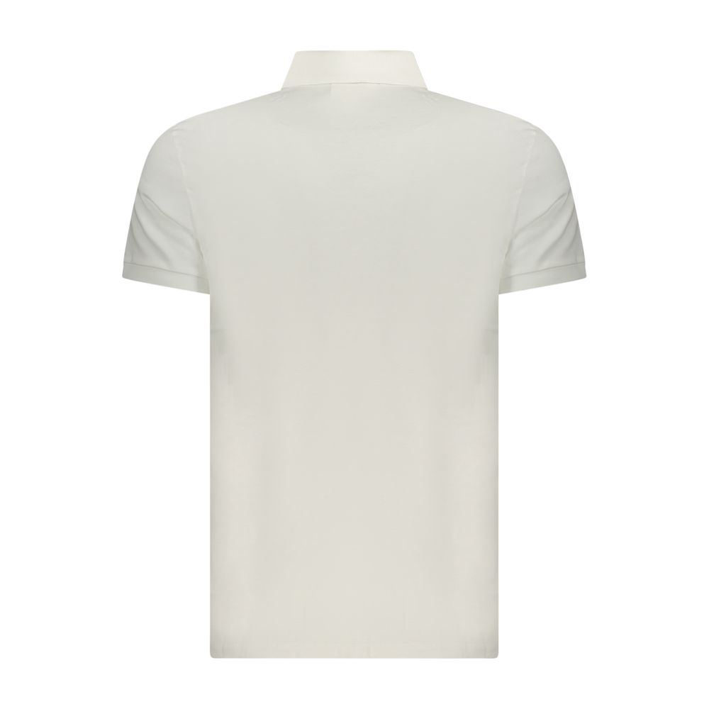 Calvin Klein White Cotton Men Polo Shirt - Image 2