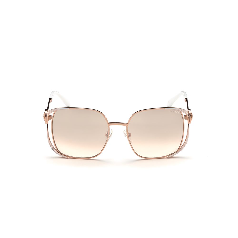 Guess Rose Gold Metal Sunglasses - Image 3