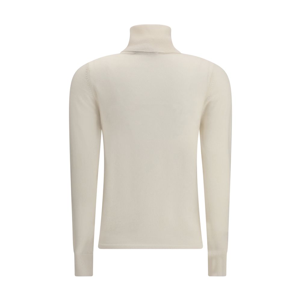 Max Mara White Wool Turtleneck - Image 2