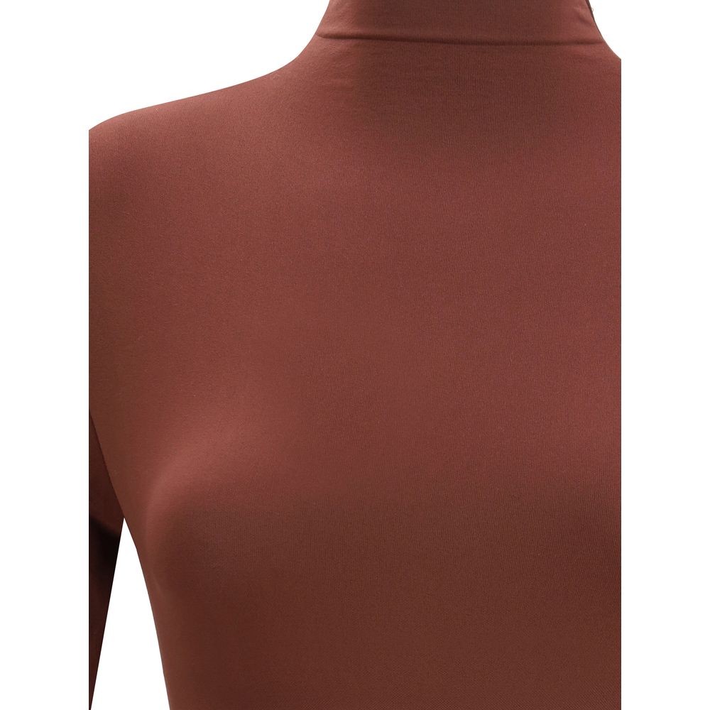 Wolford Bordeaux Polyamide Top - Image 3