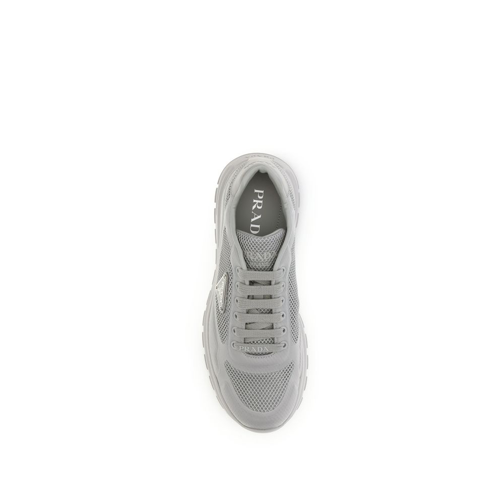 Prada Gray Rubber Athletic Sneakers - Image 4