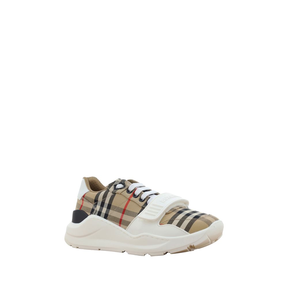 Burberry Beige Rubber Athletic Sneakers - Image 2