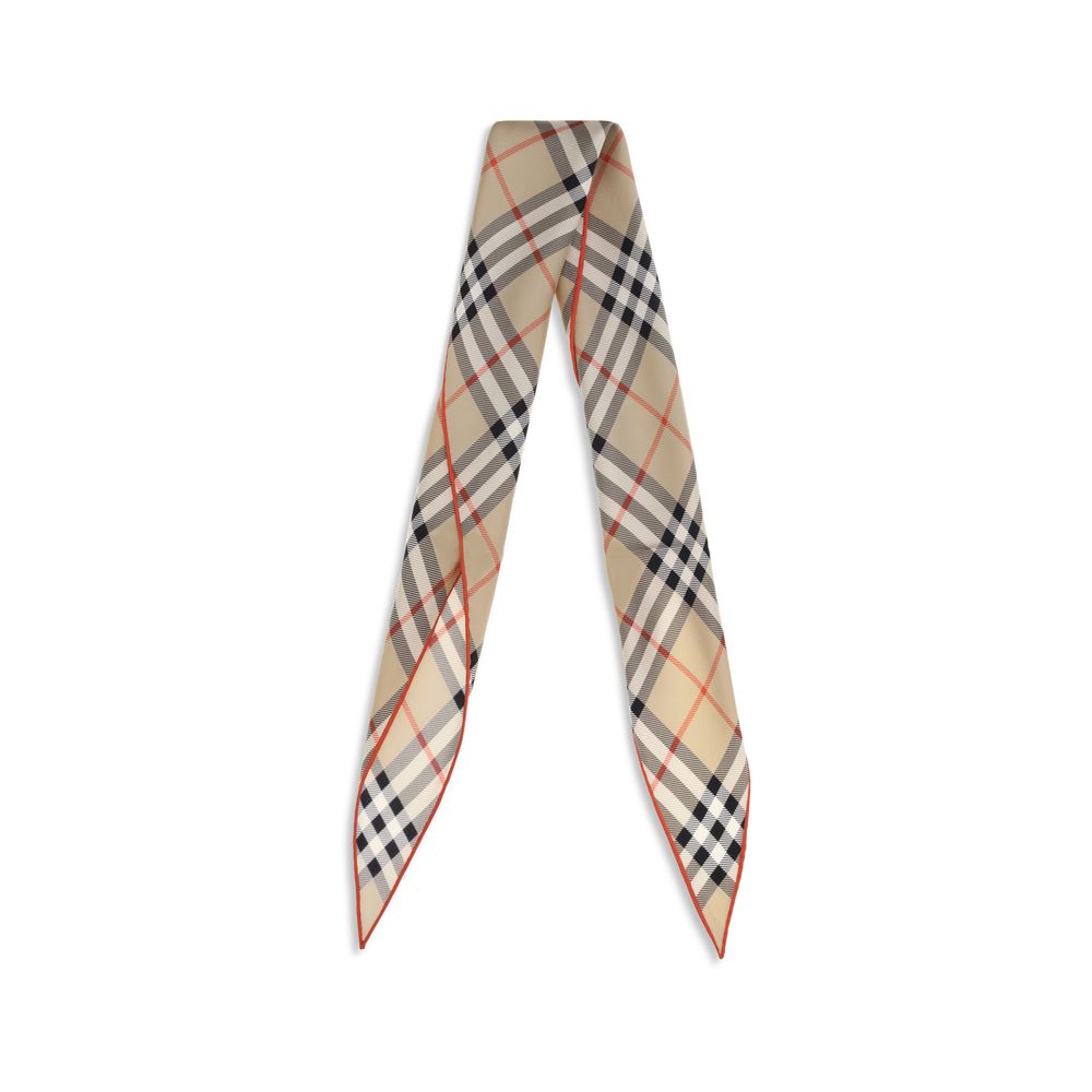 Burberry Beige Silk Scarf - Image 2