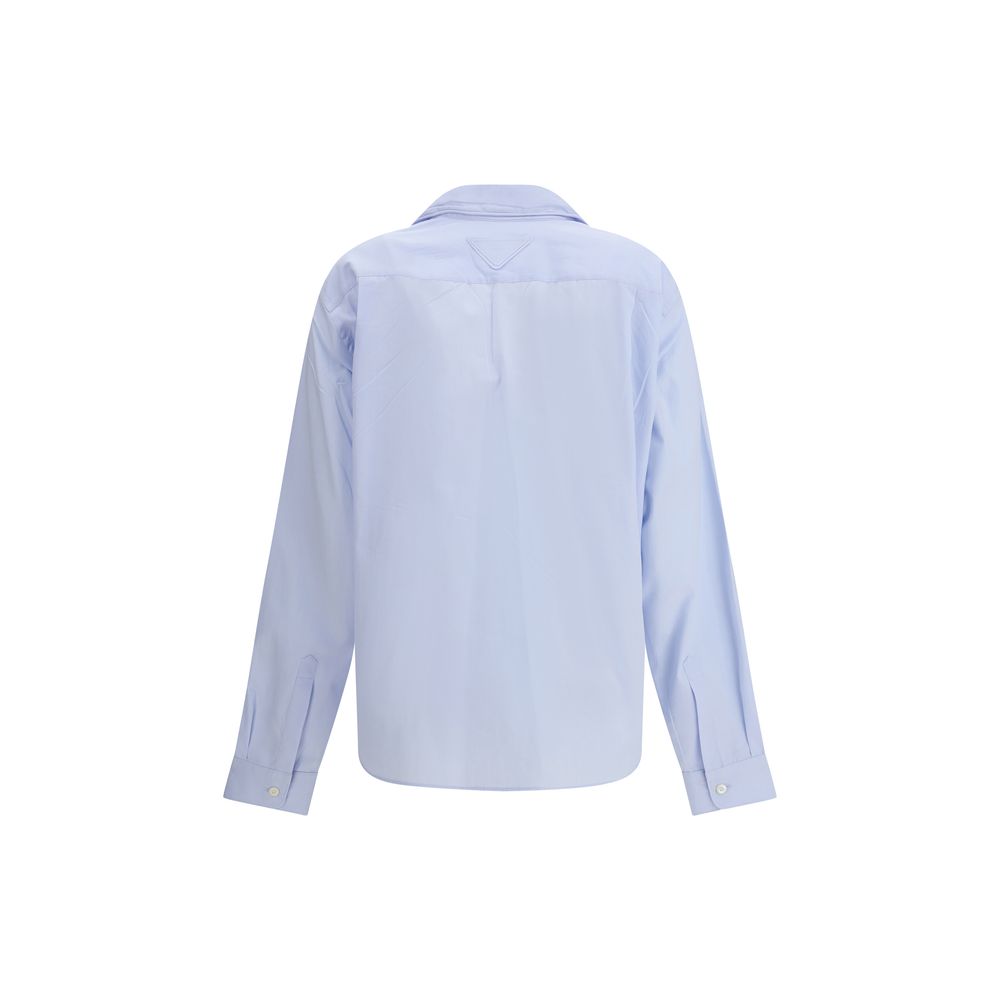 Prada Light Blue Cotton Dress Shirt - Image 2