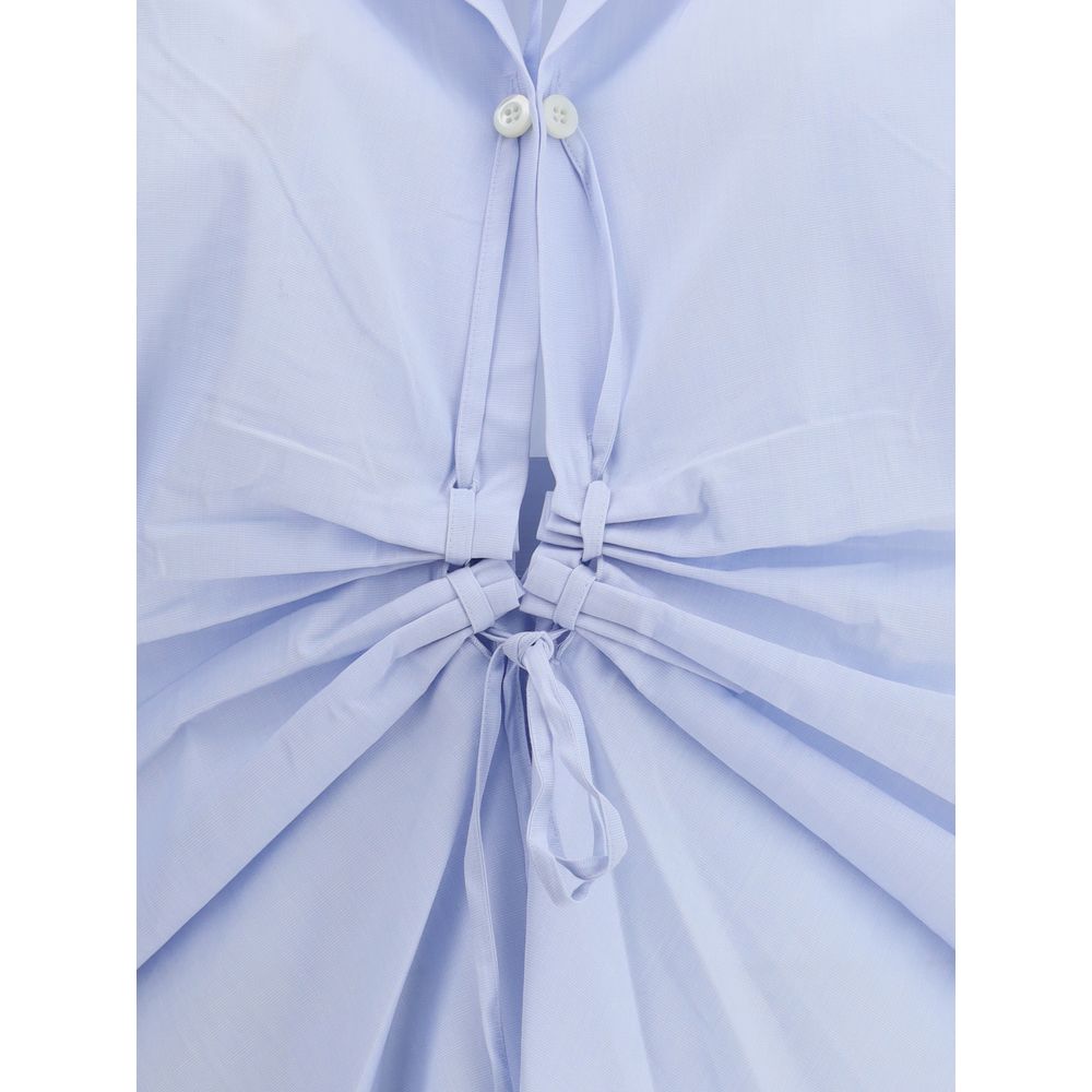 Prada Light Blue Cotton Dress Shirt - Image 3