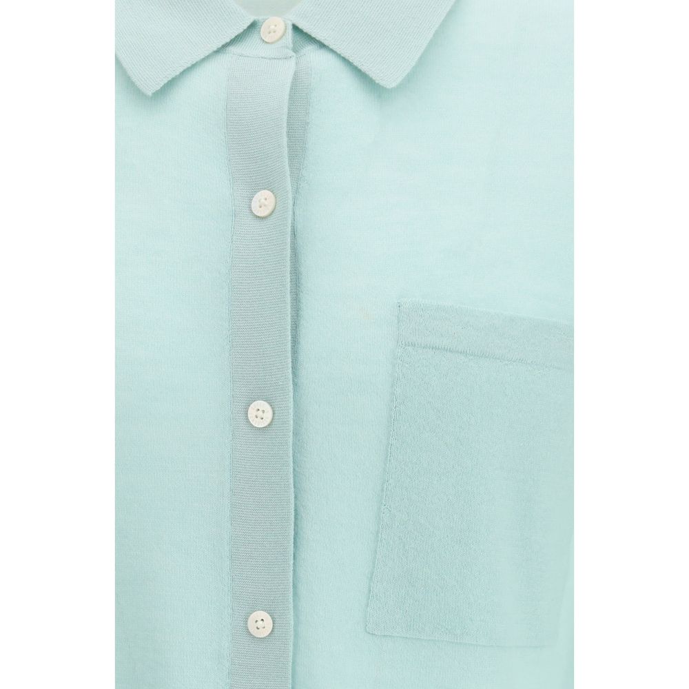 Guest in Residence Light Blue Cashmere Dress Shirt - Image 3
