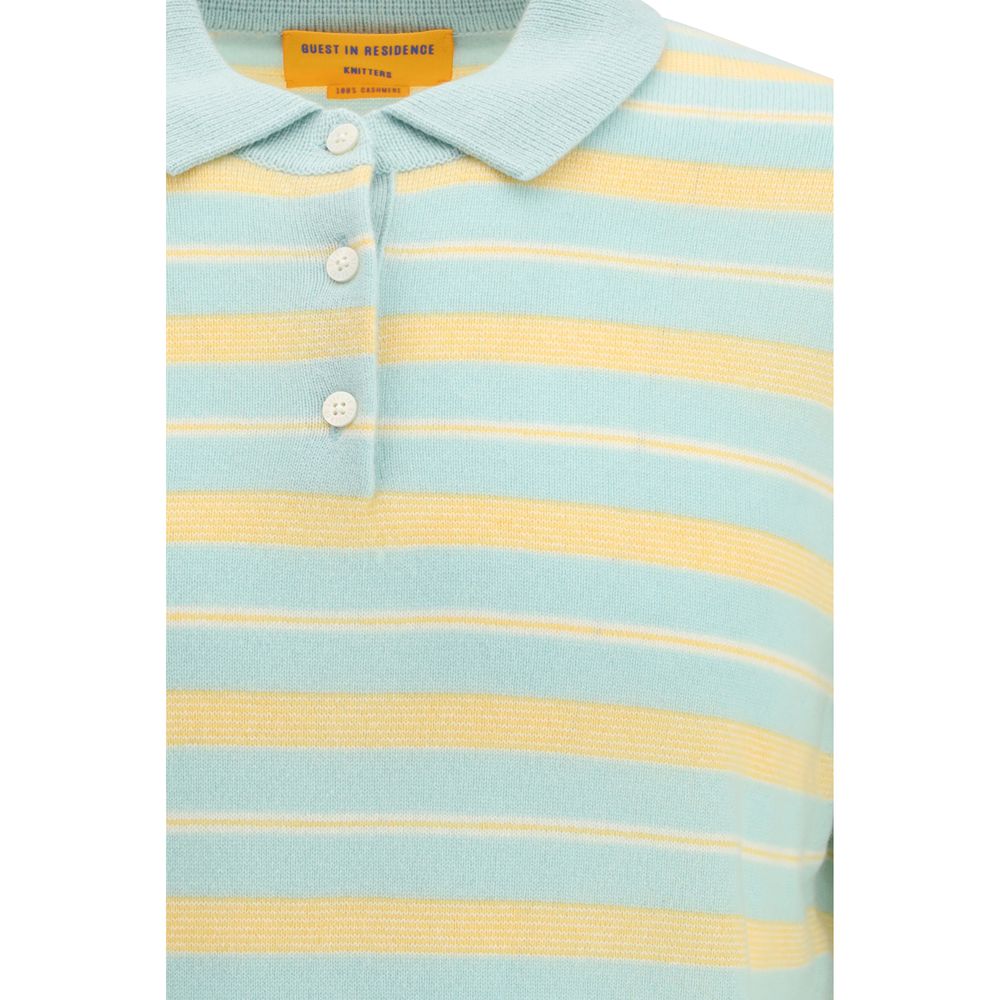 Guest in Residence Multicolor Cashmere Polo Shirt - Image 3