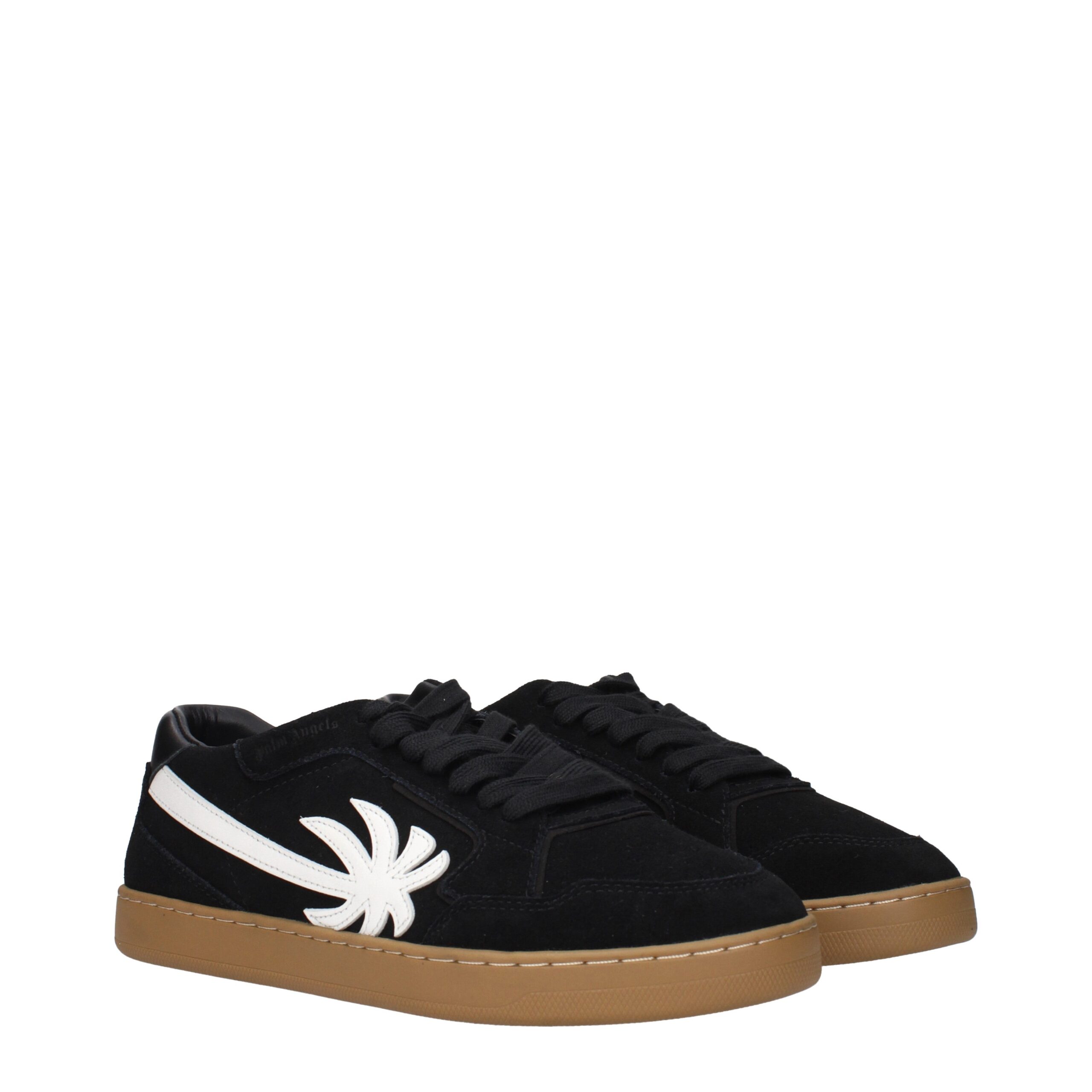 Palm Angels Black Leather Low Top Sneakers - Image 2
