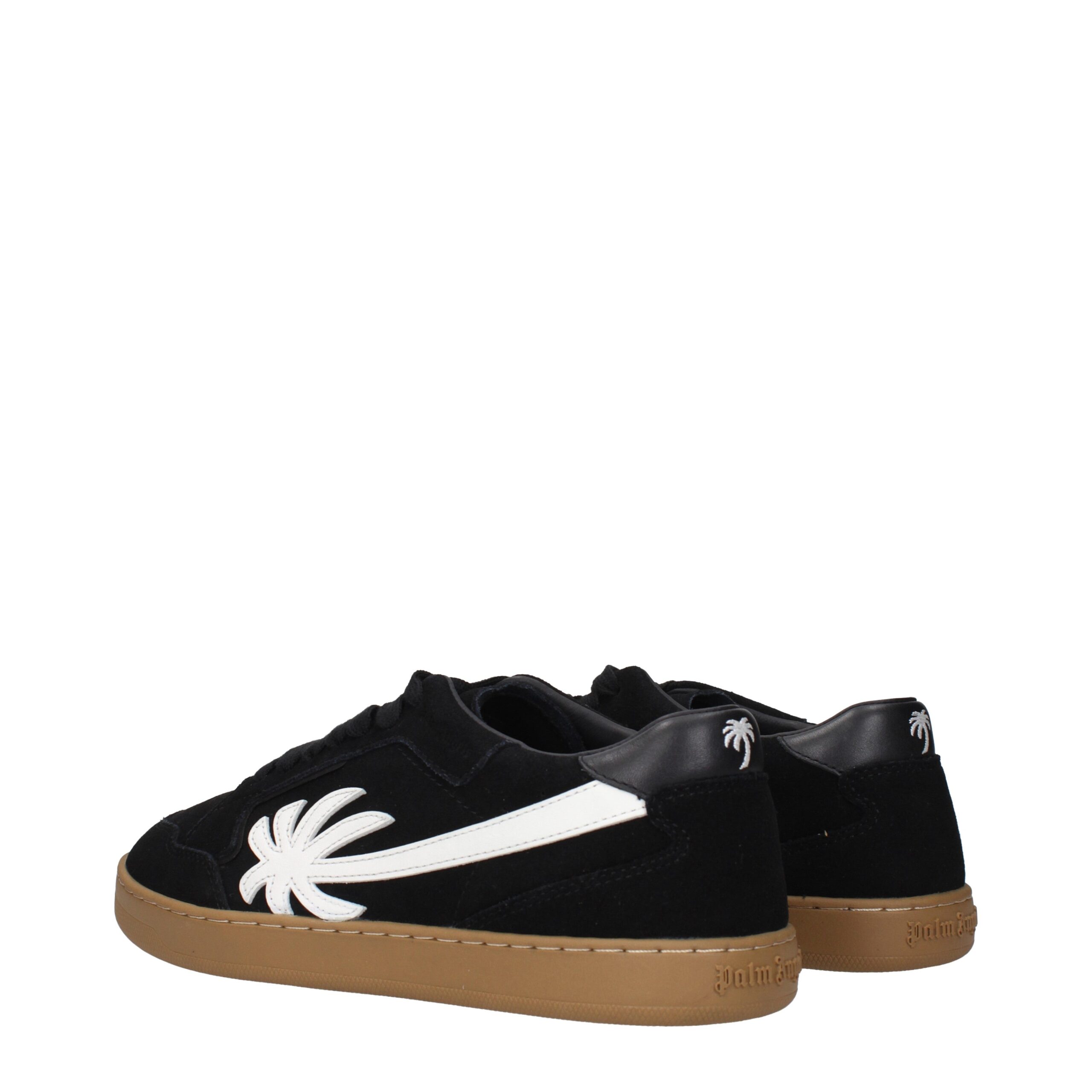 Palm Angels Black Leather Low Top Sneakers - Image 4