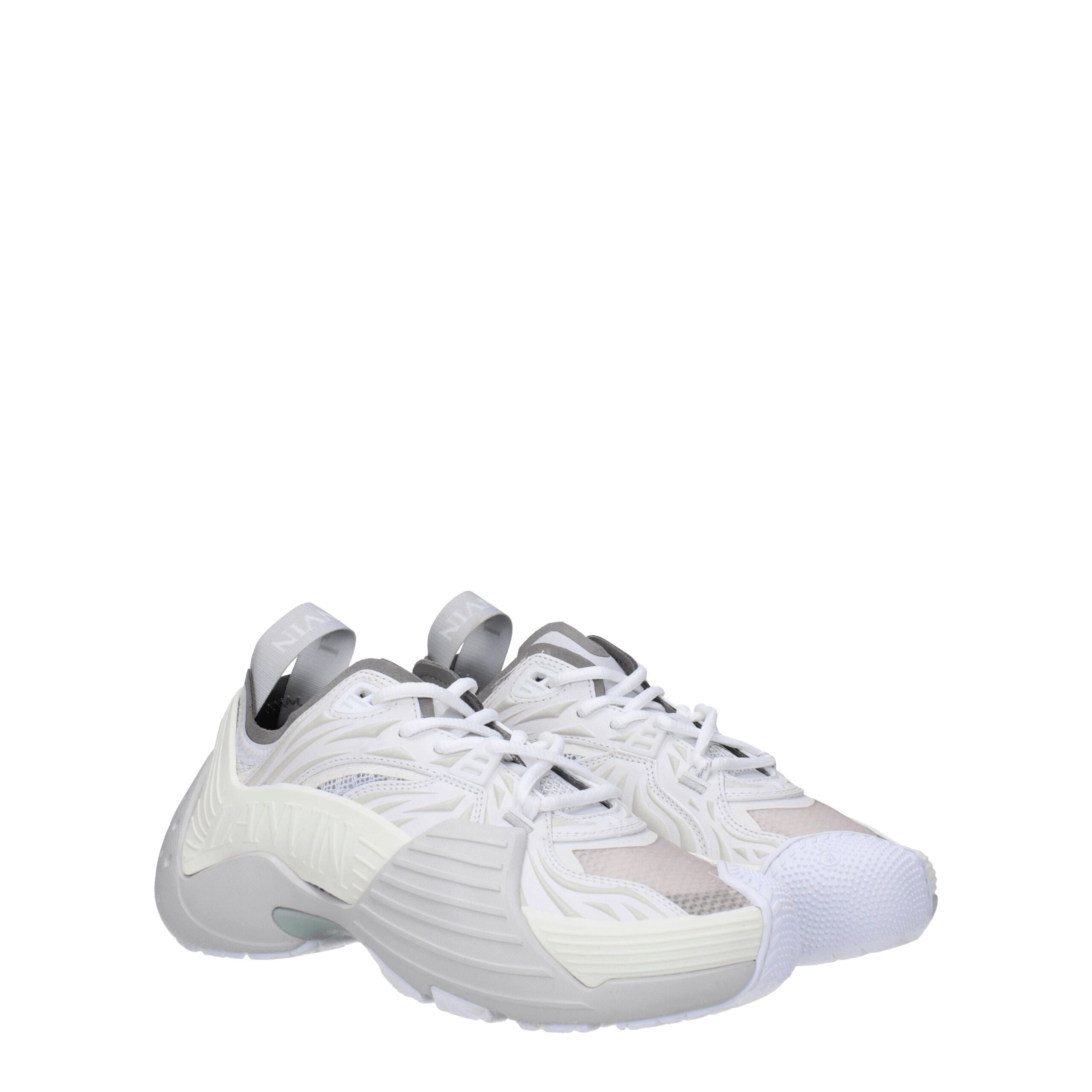Lanvin White Leather Athletic Sneakers - Image 2