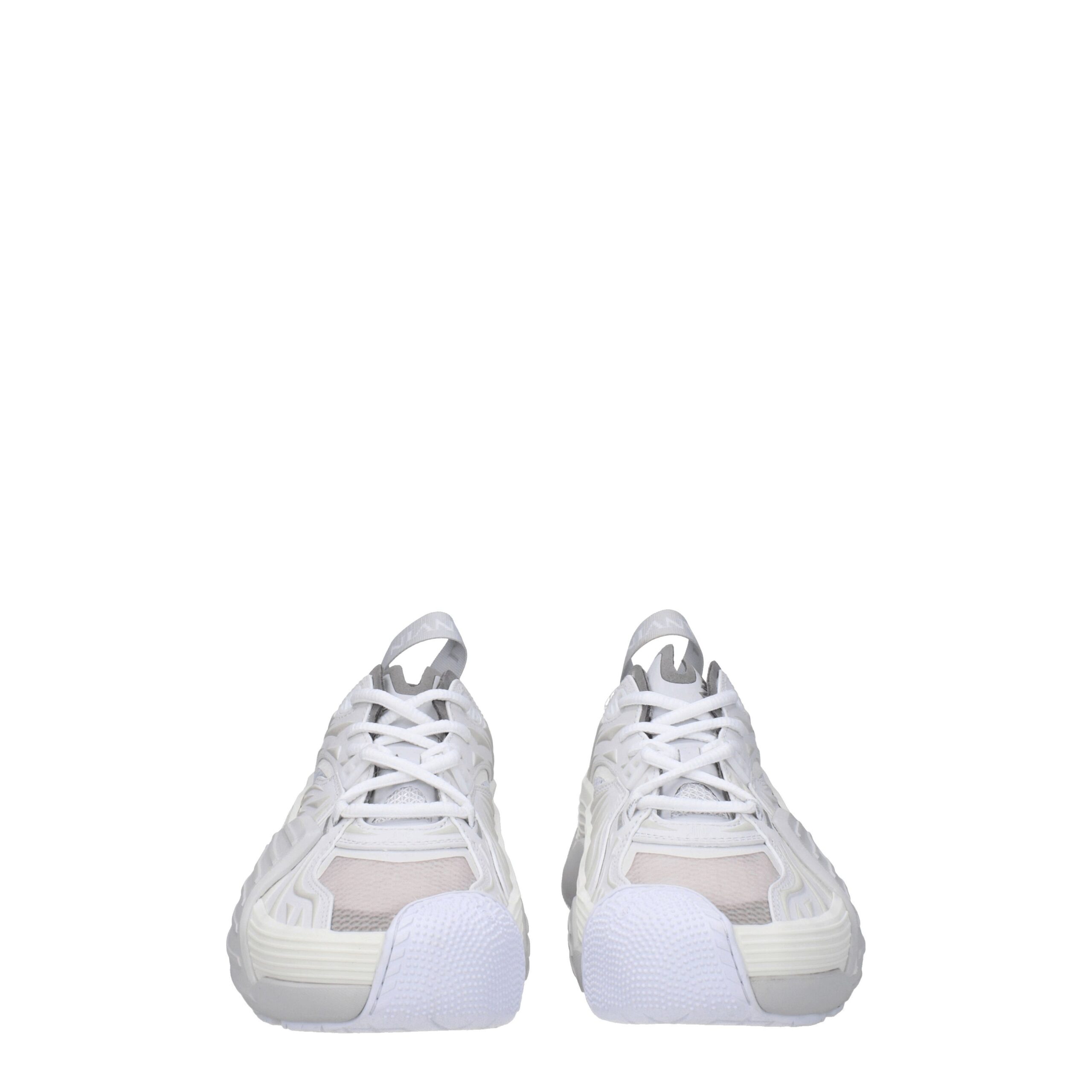 Lanvin White Leather Athletic Sneakers - Image 3