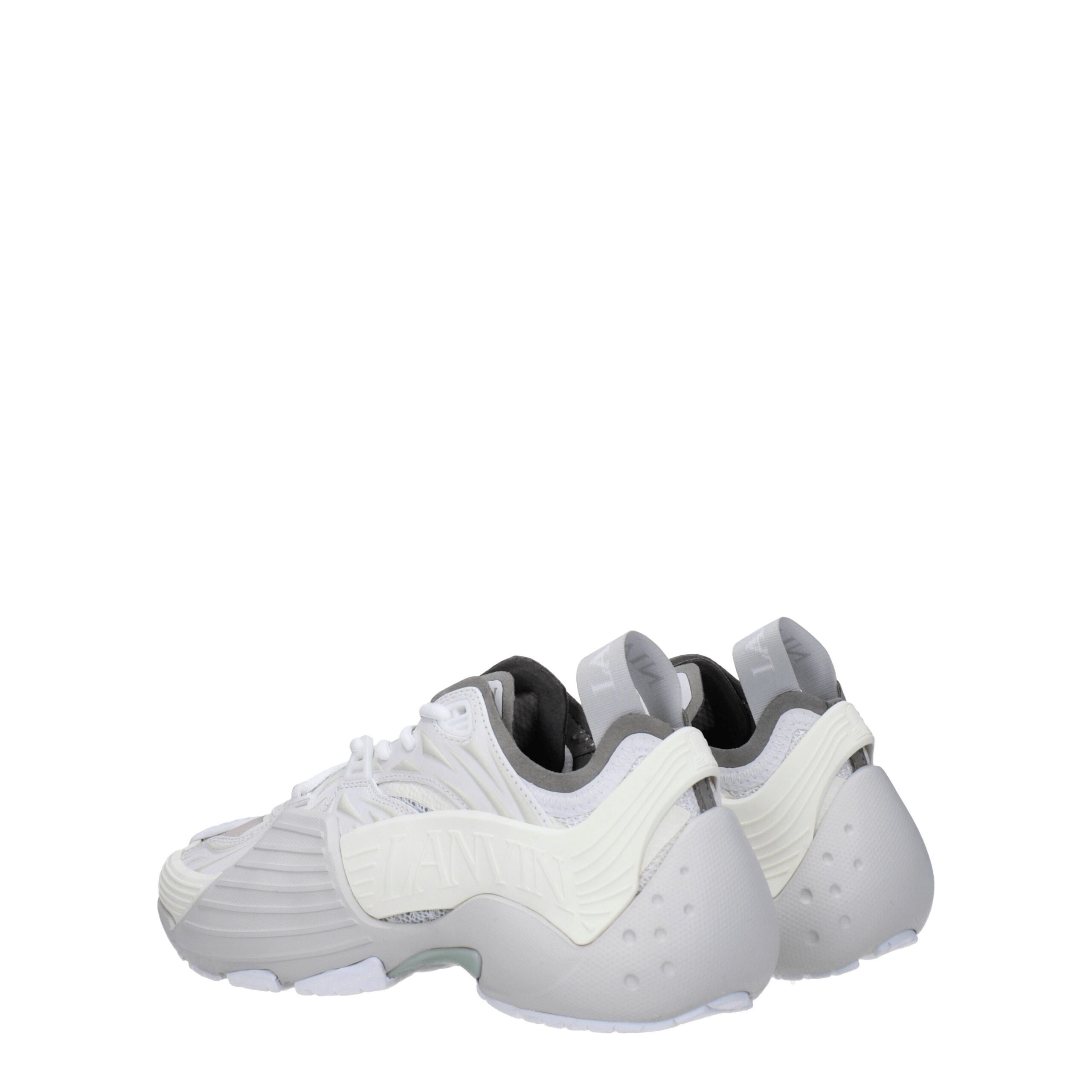 Lanvin White Leather Athletic Sneakers - Image 4