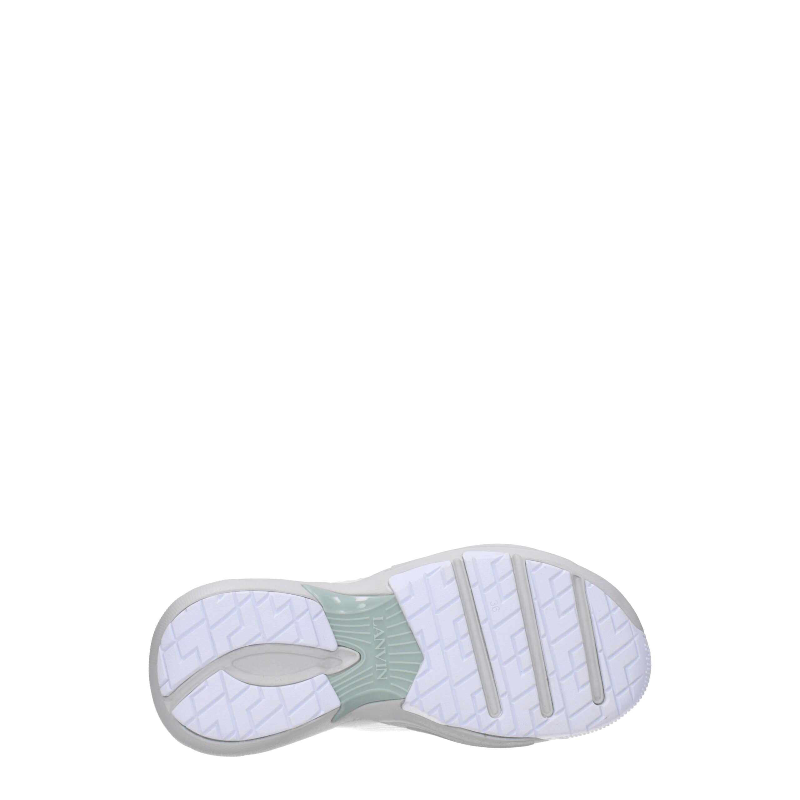 Lanvin White Leather Athletic Sneakers - Image 5