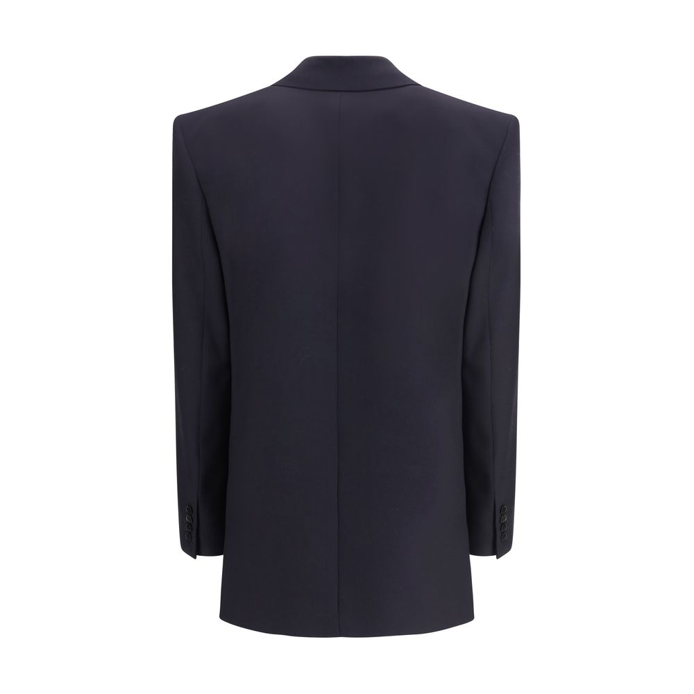 Saint Laurent Blue Wool Coat - Image 2