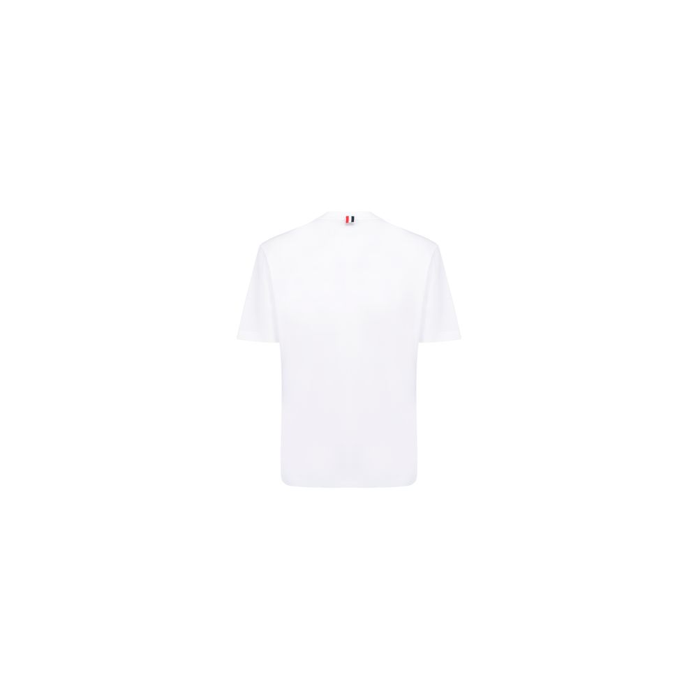 Thom Browne White Cotton T-Shirt - Image 2
