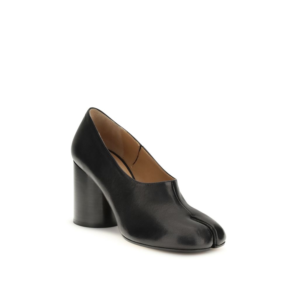 Margiela Black Calf Leather Bos Taurus Platform Pumps - Image 2