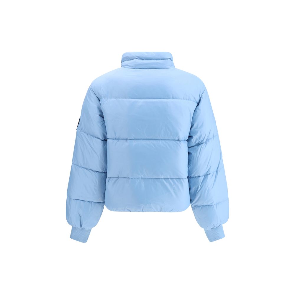 Ganni Light Blue Nylon Coat - Image 2
