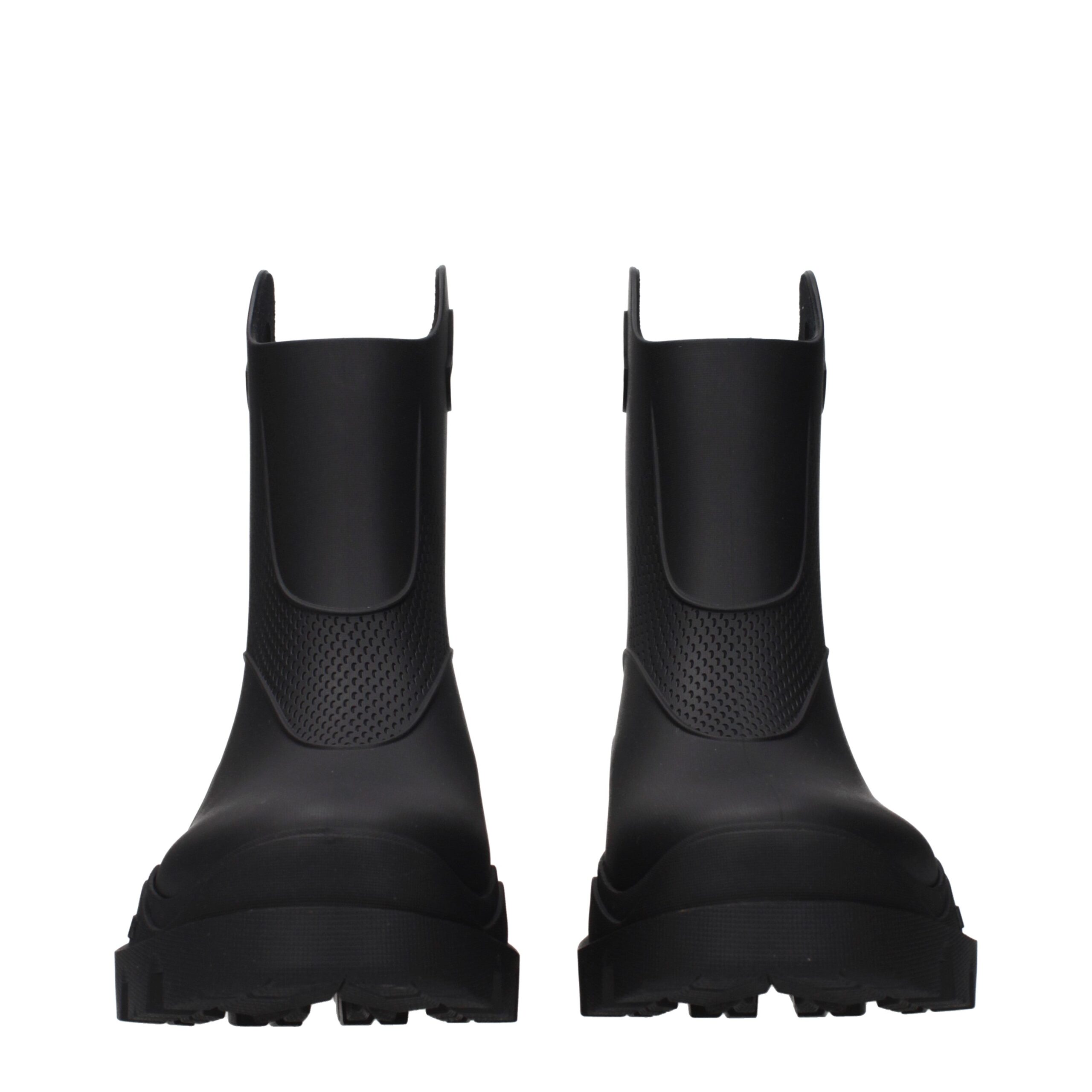 Moncler Black Cotton Ankle Boots - Image 3